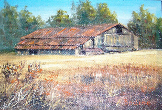 Helen Bodine, "Methow Valley
              Barn"