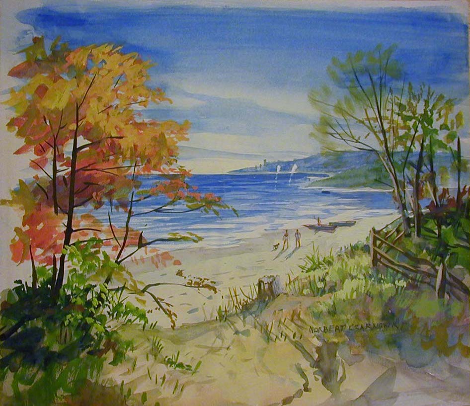 Czarnowski beach
          painting