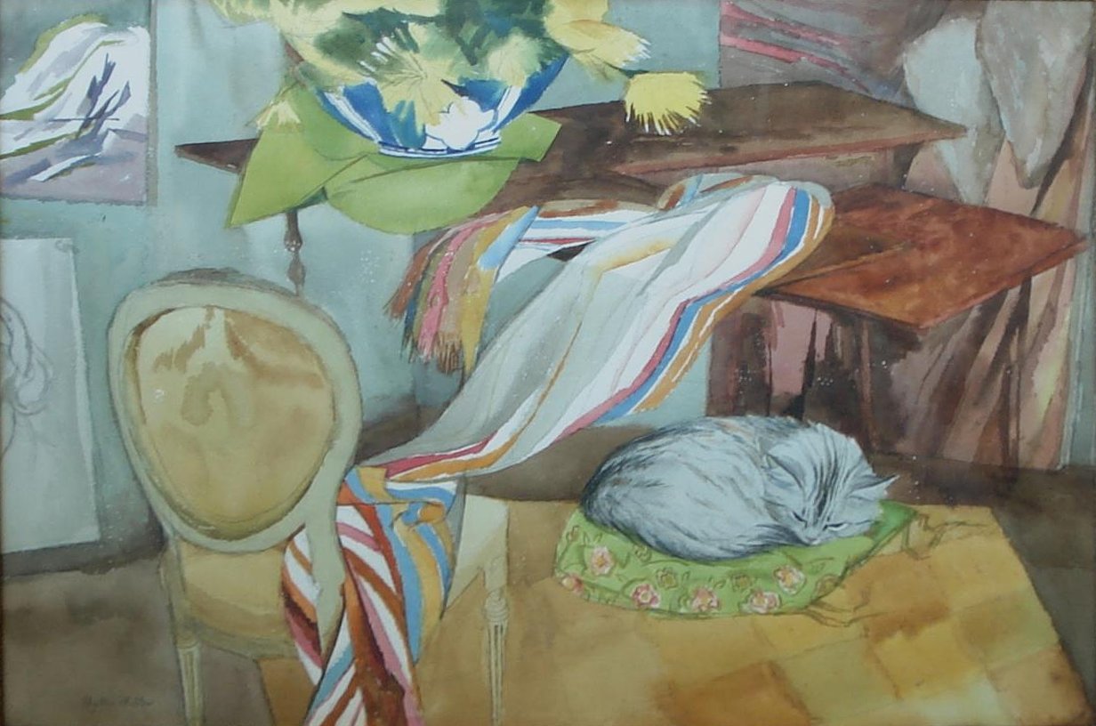 Phyllis
              Miller gouache