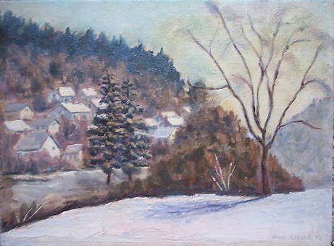 Signed Stevens painting